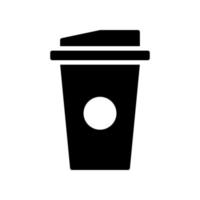 ilustración vectorial gráfico del icono de la taza de papel de café vector