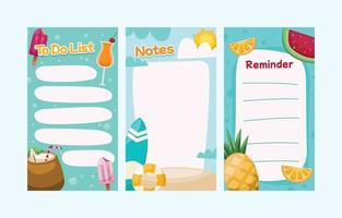 Refreshing Summer Vacation Pages vector