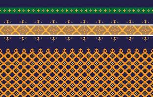 Abstract geometric and tribal patterns, usage design local fabric patterns, Design inspired by indigenous tribes. geometric Vector illustration