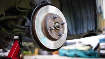Car brakes are damaged. brake assist repair. car maintenance video