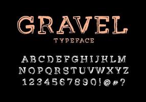 Bold serif font with abstract texture. Vector fonts for typography, titles, logos and more