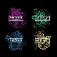 Isolated colored abstract paint for background designs, posters, flyers and more vector