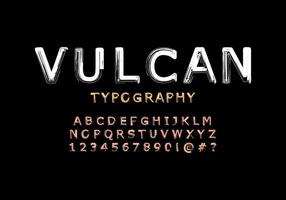 Sans serif font with abstract paint pattern. Vector fonts for typography, titles, logos and more