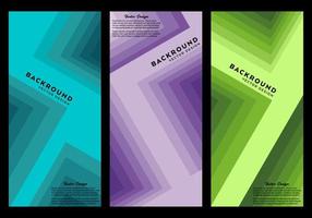 Abstract background with colorful geometric lines. Vector illustration set