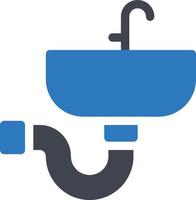 Ilustración de vector de lavabo sobre un fondo. Símbolos de calidad premium. Iconos vectoriales para concepto y diseño gráfico.