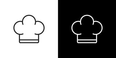 chef hat icon vector in line style