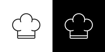 chef hat icon vector in line style