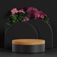 Premium High Quality  Cosmetic Product Photography Platform Background 3d render photo