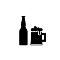 ilustración vectorial gráfico del icono de la cerveza vector