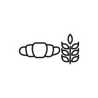 Illustration Vector Graphic of Croissant Icon