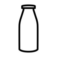 ilustración vectorial gráfico del icono de la botella de leche vector