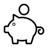 Illustration Vector Graphic of Piggy Bank Icon