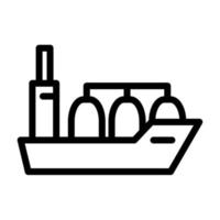 ilustración vectorial gráfico del icono de la nave vector