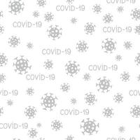 patrón sin fisuras de la epidemia de virus. telón de fondo con ilustración del nuevo fondo coronavirus 2019-ncov. diseño médico ornamental covid-19. textura de mosaico de bacteria abstracta.