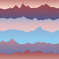 Abstract wavy mountain skyline background. Cardio effect seamless pattern. Dynamic motion wave texture vector