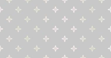 Abstract seamless pattern. Arabic line ornament with geometric shapes. Linear floral ornamental texture. Artistic backdrop in arab orient textile style. vector