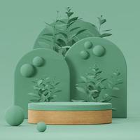 Premium High Quality  Cosmetic Product Photography Platform Background 3d render photo