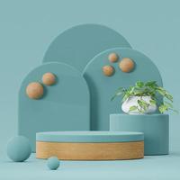 Premium High Quality  Cosmetic Product Photography Platform Background 3d render photo