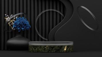 Premium High Quality  Cosmetic Product Photography Platform Background 3d render photo