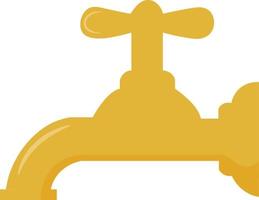 Flat Water Tap Vector Illustration