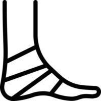 foot bandage vector illustration on a background.Premium quality symbols.vector icons for concept and graphic design.