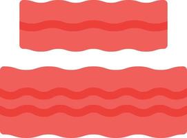 bacon vector illustration on a background.Premium quality symbols.vector icons for concept and graphic design.