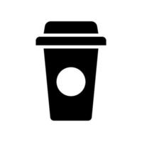 ilustración vectorial gráfico del icono de la taza de papel de café vector