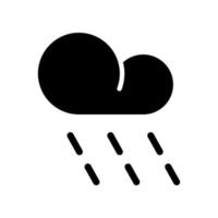 ilustración vectorial gráfico del icono de la lluvia vector