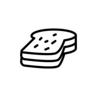 Illustration Vector Graphic of Bread Icon