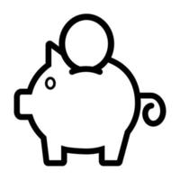 Illustration Vector Graphic of Piggy Bank Icon