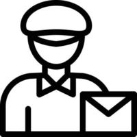 postman vector illustration on a background.Premium quality symbols.vector icons for concept and graphic design.