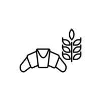 Illustration Vector Graphic of Croissant Icon