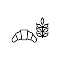 Illustration Vector Graphic of Croissant Icon