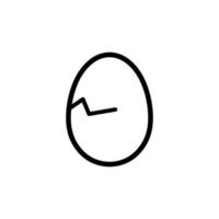 Illustration Vector graphic of egg icon