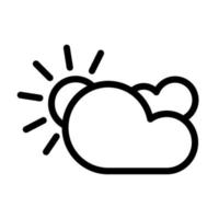 Illustration Vector Graphic of Partly Cloudy Icon