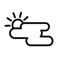 Illustration Vector Graphic of Partly Cloudy Icon