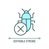Combat insects RGB color icon. Pests control. Struggle and eliminate bugs. Repellent and insecticide. Isolated vector illustration. Simple filled line drawing. Editable stroke.