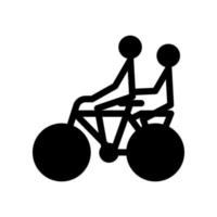 ilustración vectorial gráfico del icono de la bicicleta vector