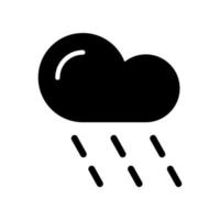 ilustración vectorial gráfico del icono de la lluvia vector