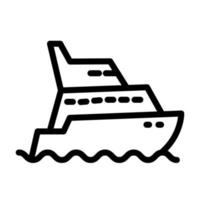 Illustration Vector Graphic of Yacht Icon