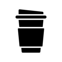 ilustración vectorial gráfico del icono de la taza de papel de café vector