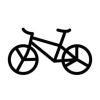 ilustración vectorial gráfico del icono de la bicicleta vector