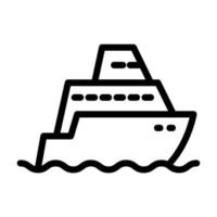 Illustration Vector Graphic of Yacht Icon