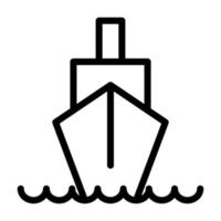 Illustration Vector Graphic of Ship Icon