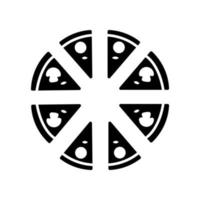 ilustración vectorial gráfico del icono de pizza vector