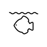 Illustration Vector graphic of Fish icon