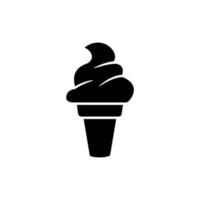 ilustración vectorial gráfico del icono de helado vector