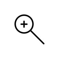 Illustration Vector Graphic of Magnifying Icon