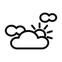 Illustration Vector Graphic of Partly Cloudy Icon