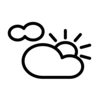 Illustration Vector Graphic of Partly Cloudy Icon